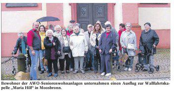Ausflug der Wohnanlagen Olga-Haebler-Haus und Gutleuthaus