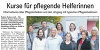 Kurse für pflegende Helferinnen